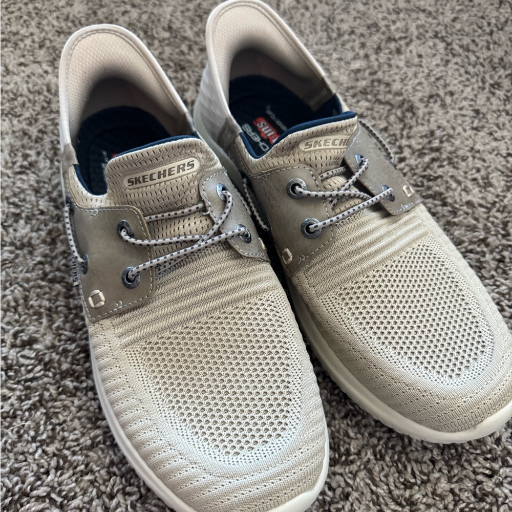 Skechers Men's Light Gray Boat Shoes